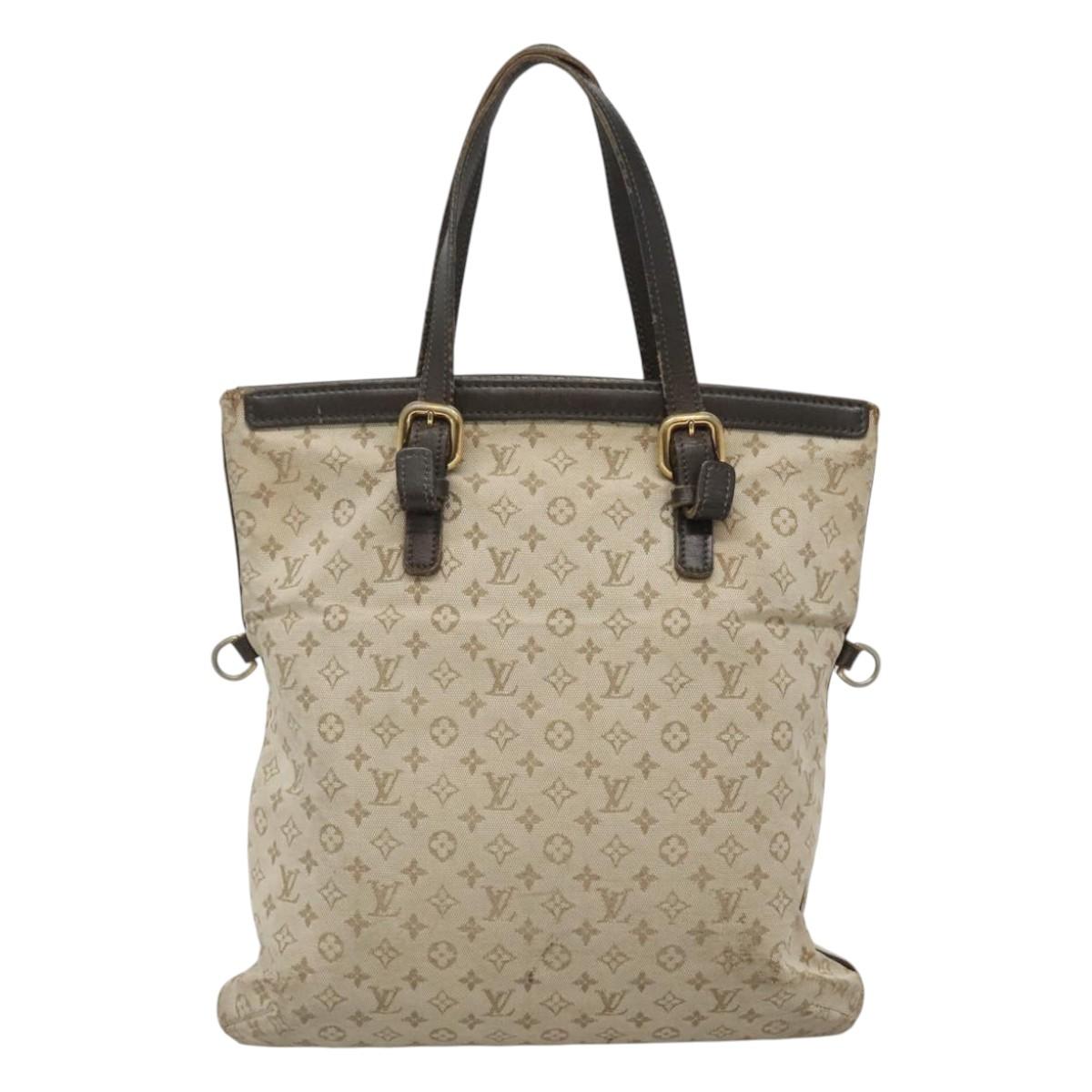 LOUIS VUITTON Monogram Mini Françoise 2Way Tote Bag Khaki M92209 Auth 116567