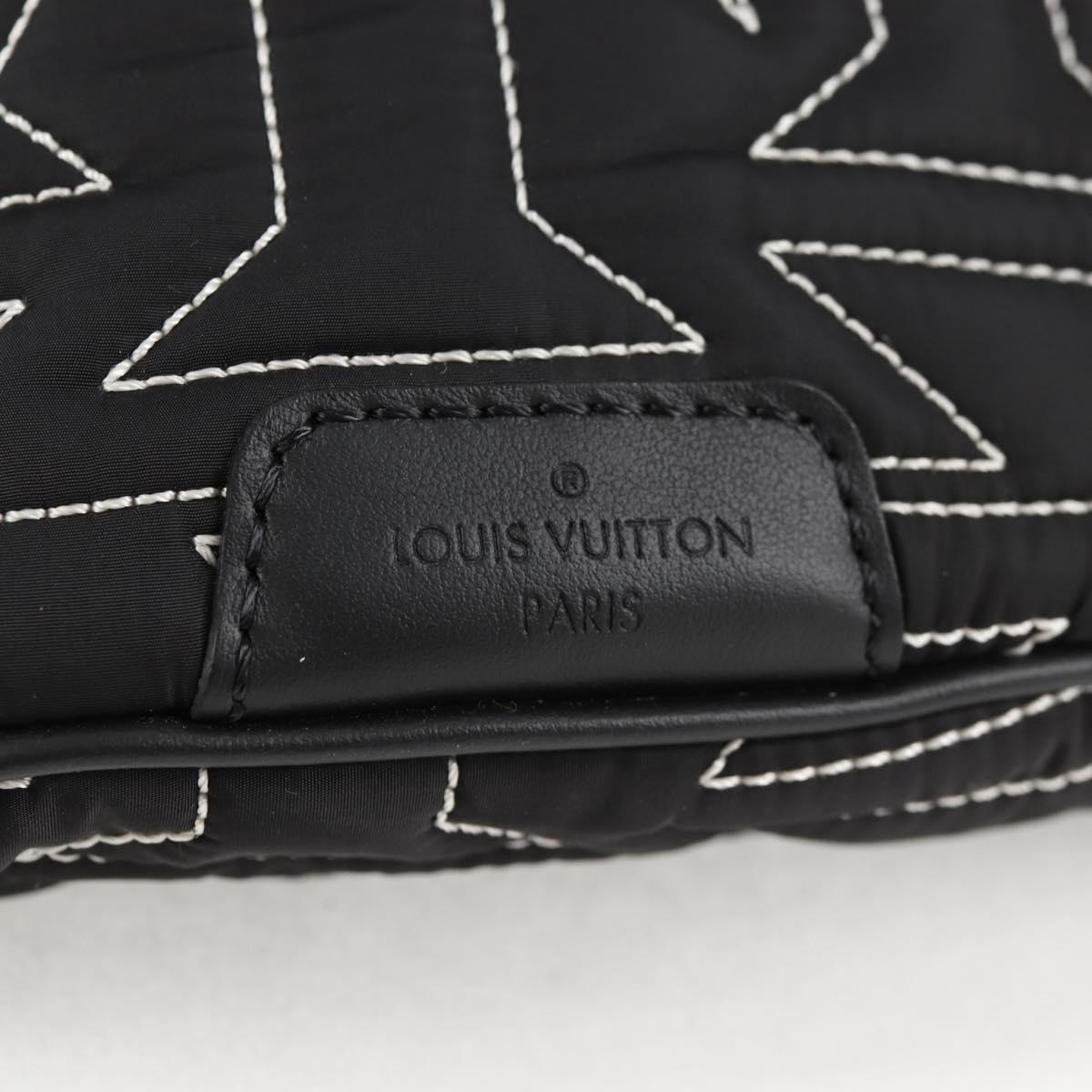 LOUIS VUITTON LV Snow Discovery Bum Bag PM Bag Nylon Black M21427 Auth 116570SM