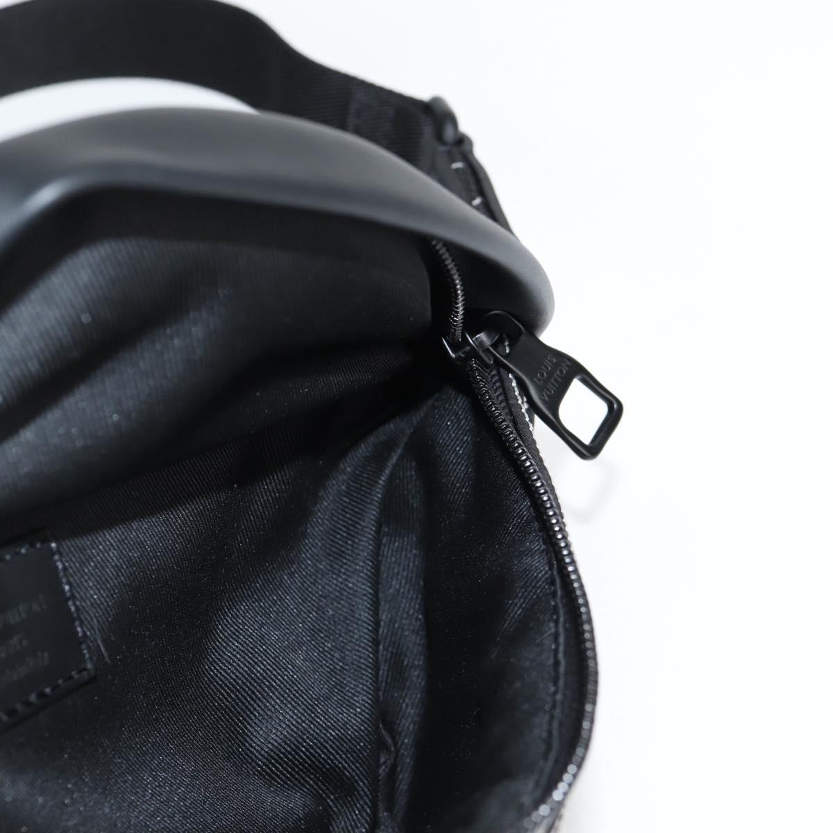 LOUIS VUITTON LV Snow Discovery Bum Bag PM Bag Nylon Black M21427 Auth 116570SM