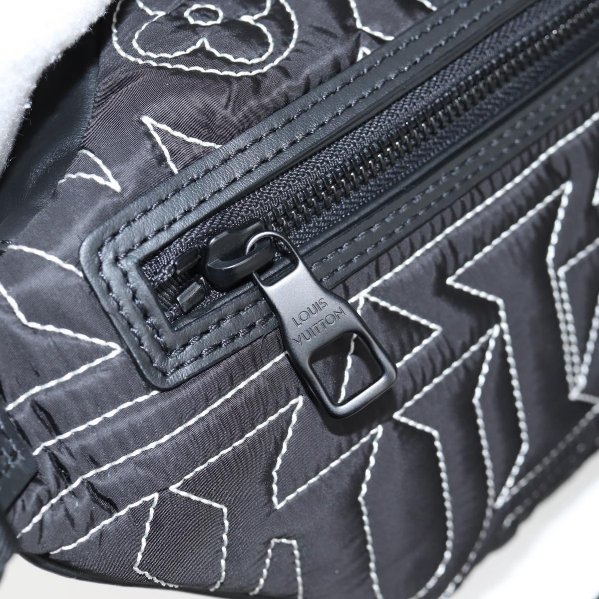 LOUIS VUITTON LV Snow Discovery Bum Bag PM Bag Nylon Black M21427 Auth 116570SM