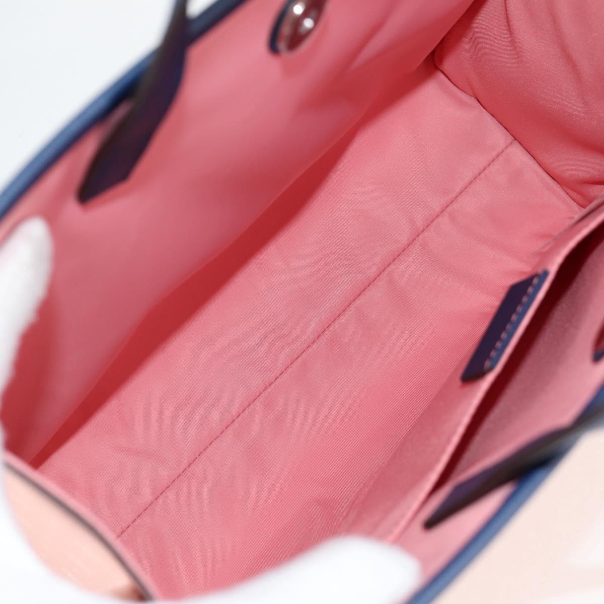 GUCCI GG Supreme Children's Hand Bag PVC Pink Silver 605614 Auth 116571AM