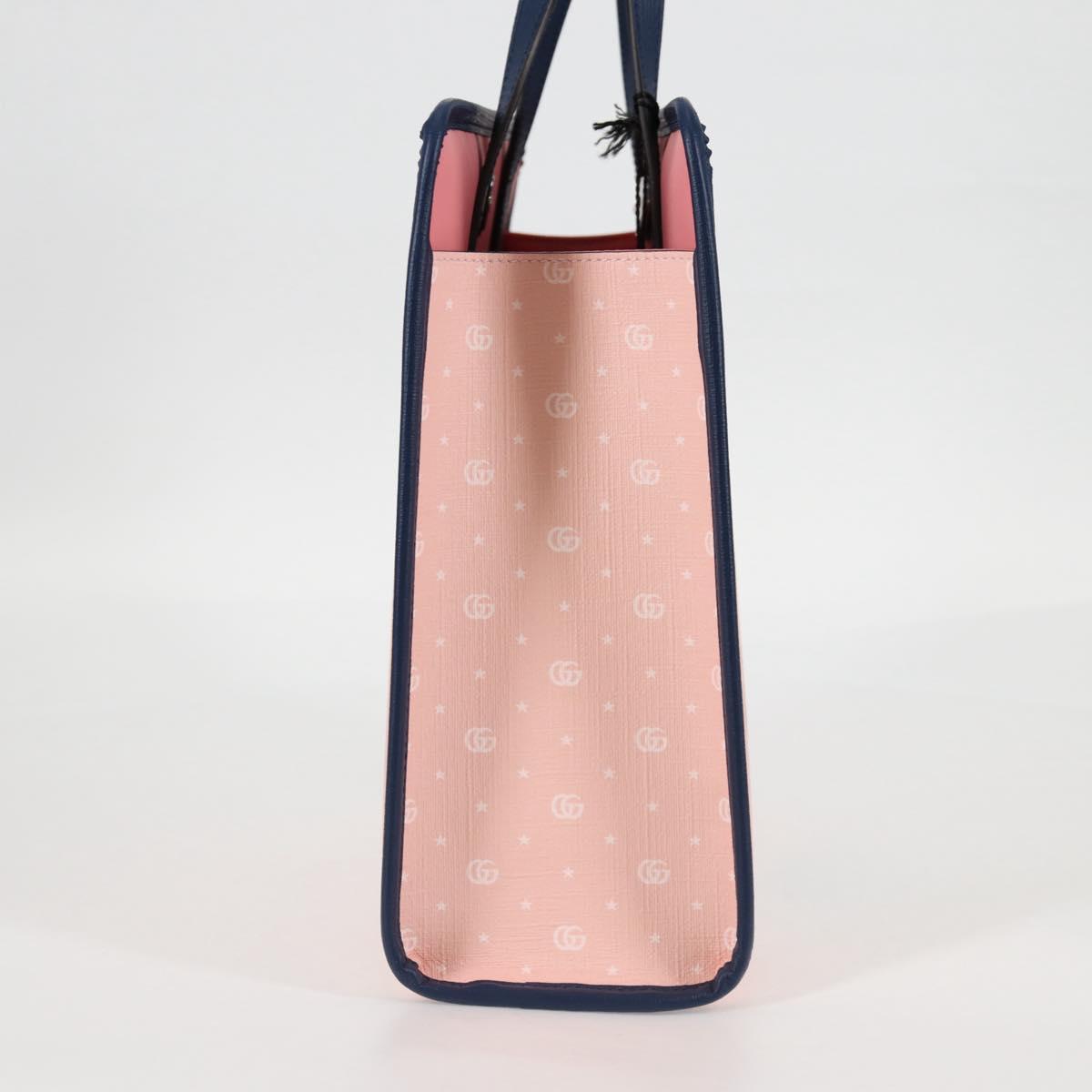 GUCCI GG Supreme Children's Hand Bag PVC Pink Silver 605614 Auth 116571AM