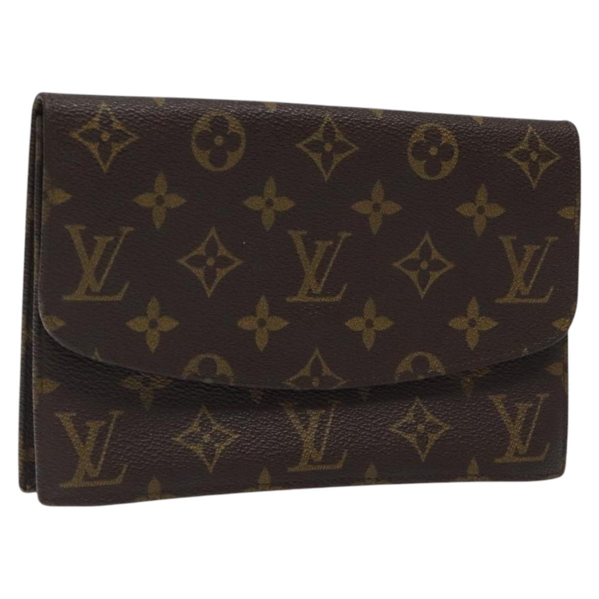 LOUIS VUITTON Monogram Pochette Rabat 20 Clutch Bag M51935 LV Auth 116574
