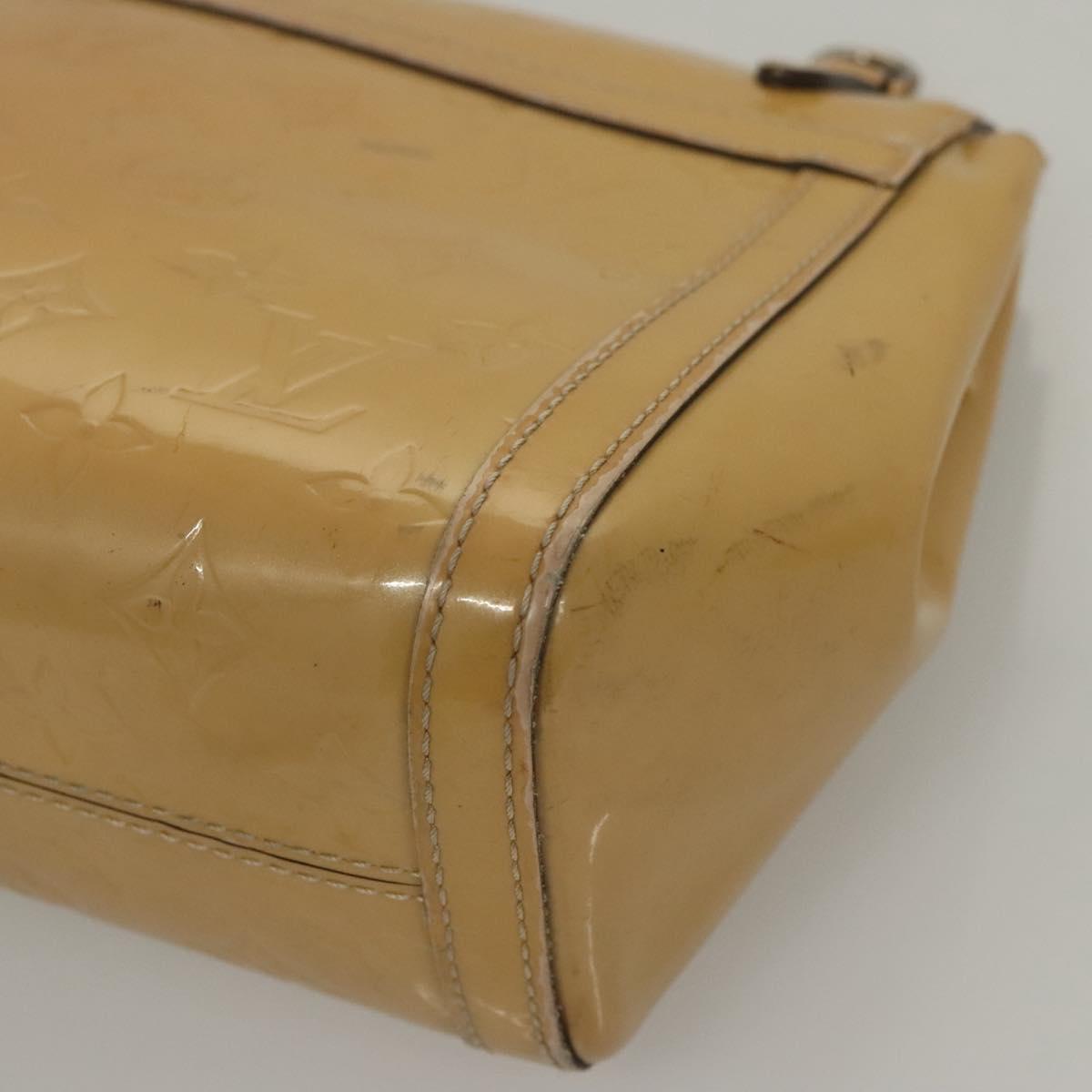 LOUIS VUITTON Monogram Vernis Venice Shoulder Bag Citrin M90277 LV Auth 116576