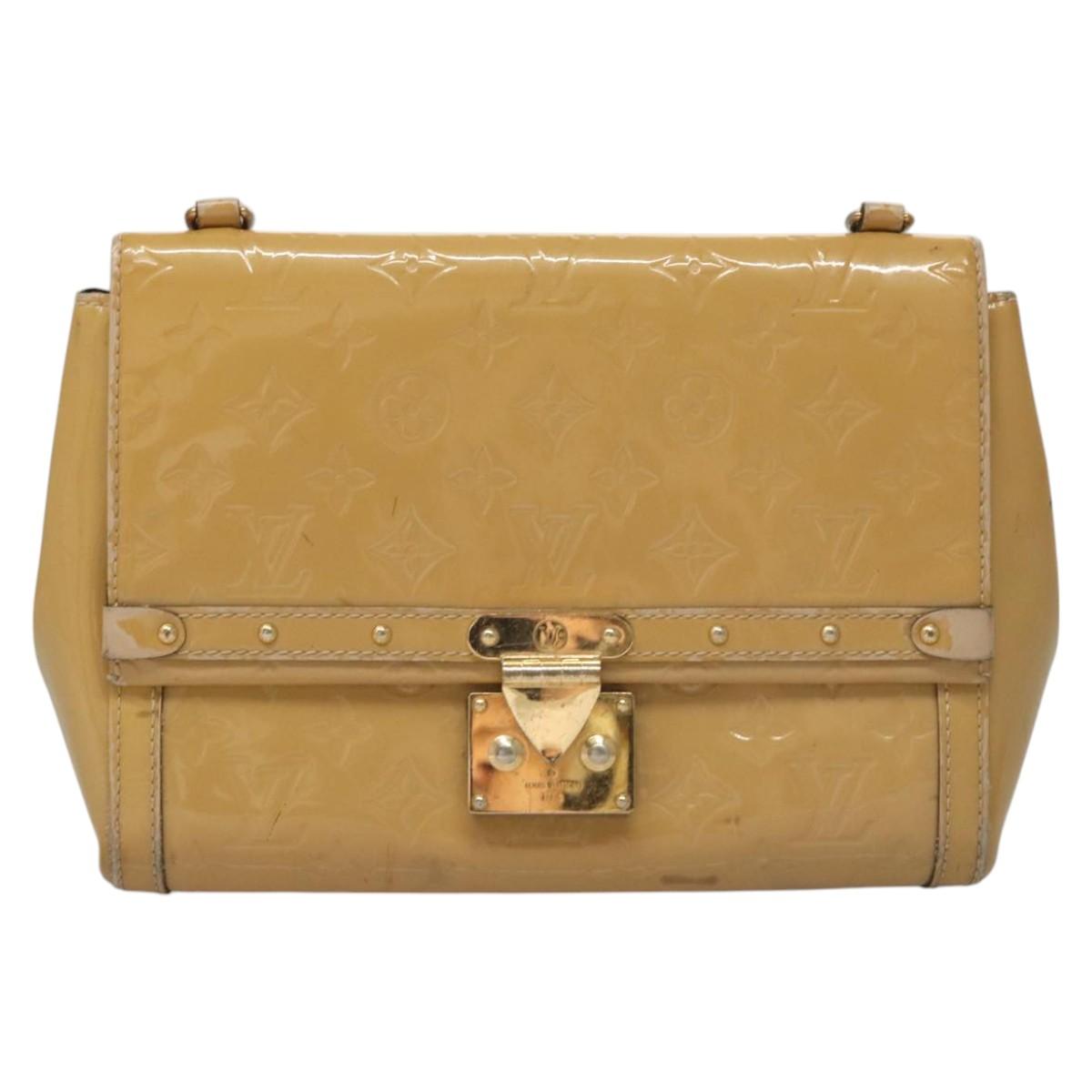LOUIS VUITTON Monogram Vernis Venice Shoulder Bag Citrin M90277 LV Auth 116576