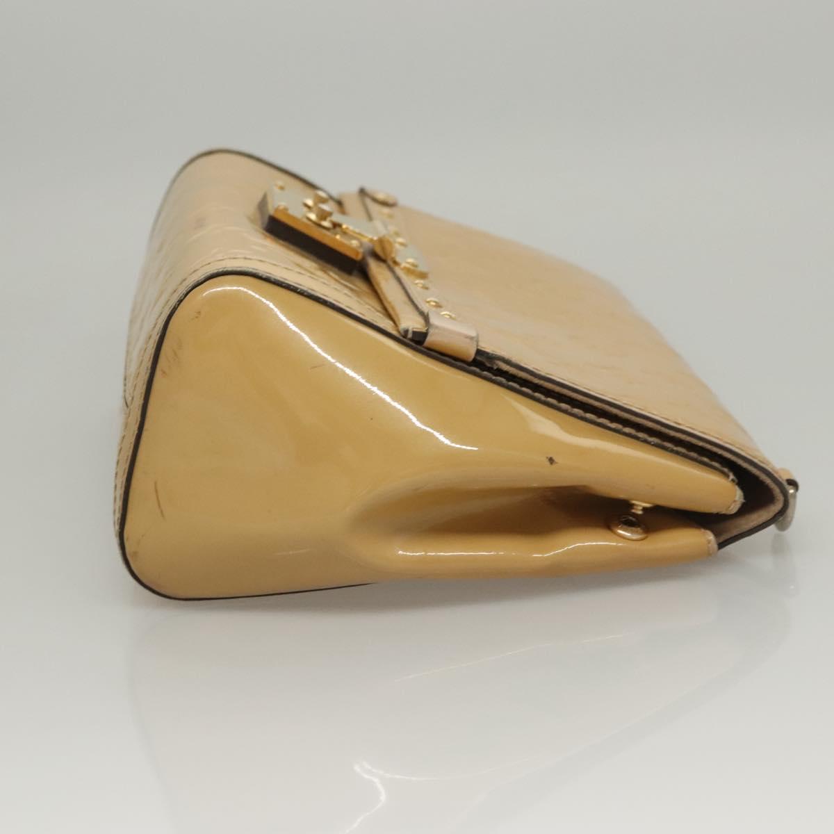 LOUIS VUITTON Monogram Vernis Venice Shoulder Bag Citrin M90277 LV Auth 116576