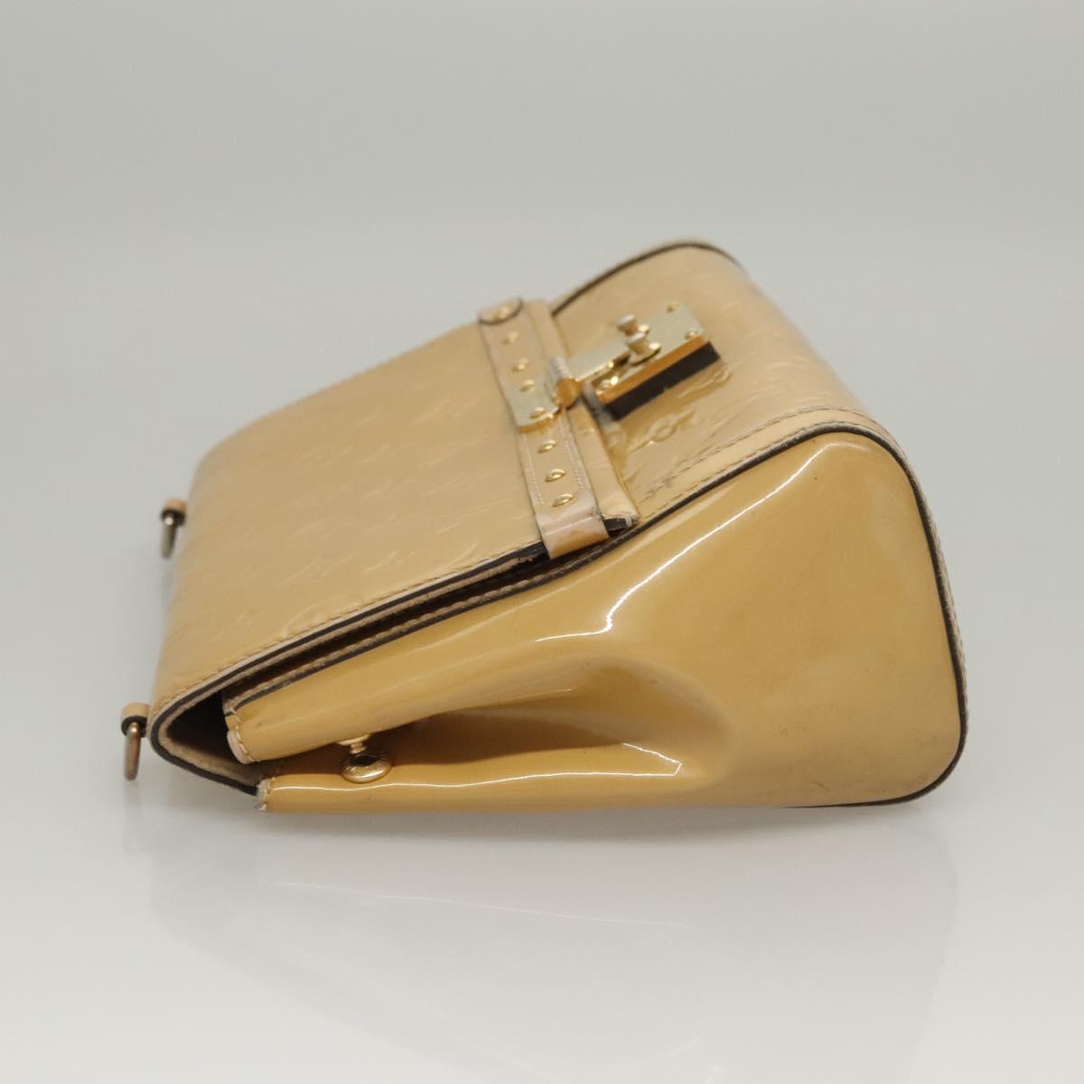 LOUIS VUITTON Monogram Vernis Venice Shoulder Bag Citrin M90277 LV Auth 116576