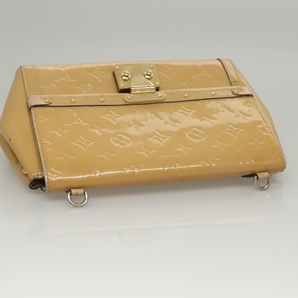 LOUIS VUITTON Monogram Vernis Venice Shoulder Bag Citrin M90277 LV Auth 116576