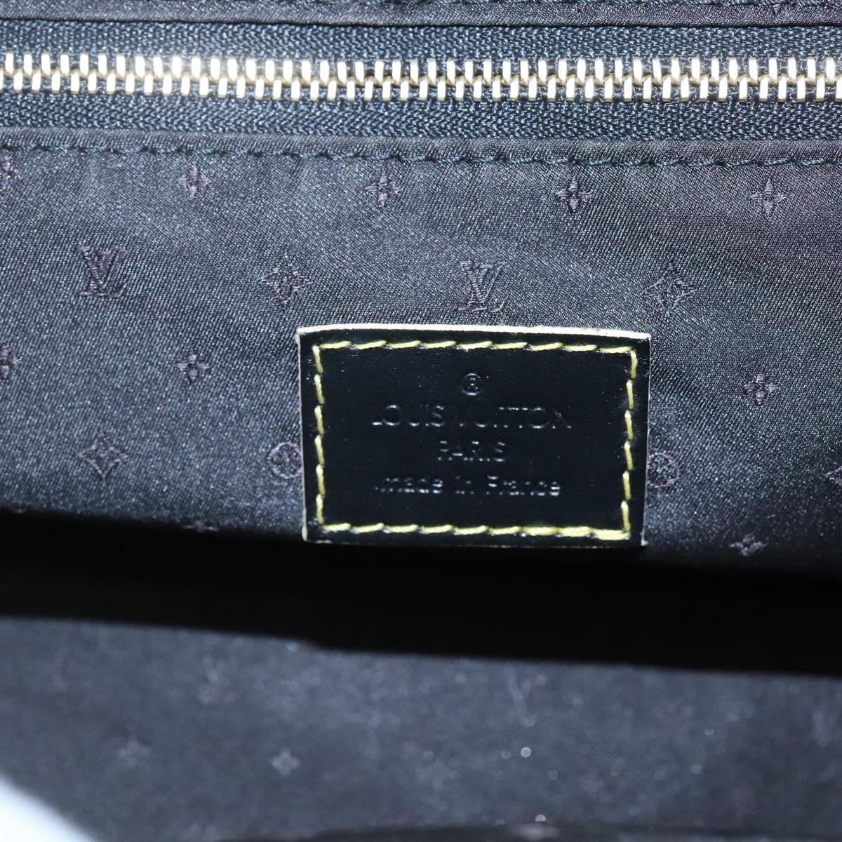 LOUIS VUITTON Suhari Angenu PM Hand Bag Leather Black M91805 LV Auth 116592