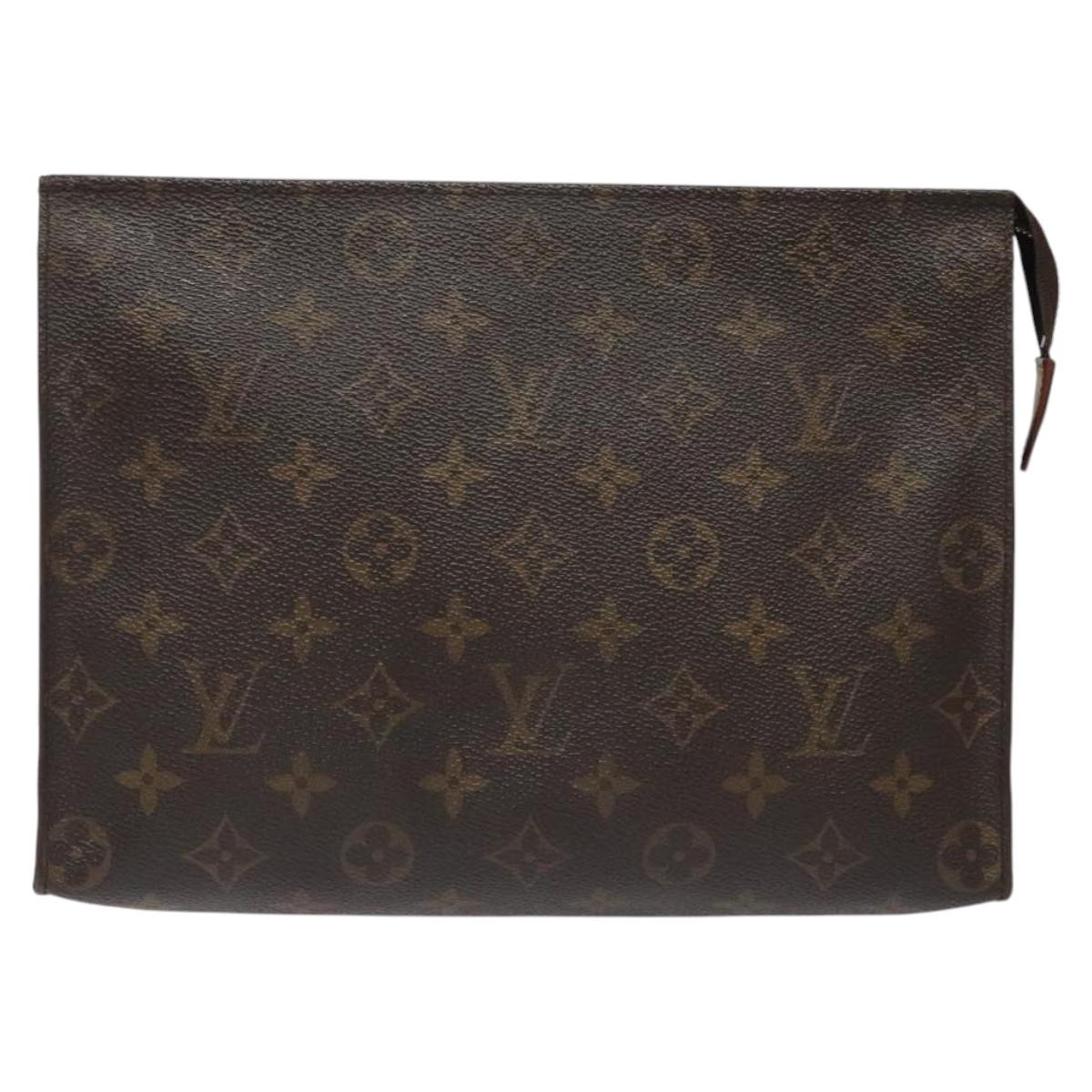 LOUIS VUITTON Monogram Poche Toilette 26 Pouch M47542 LV Auth 116600
