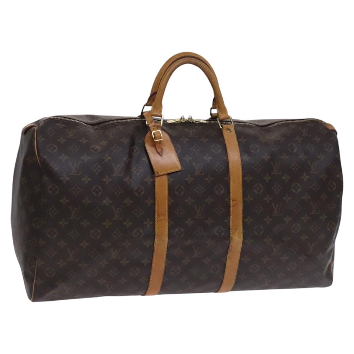 LOUIS VUITTON Monogram Keepall 60 Boston Bag M41422 LV Auth 116642