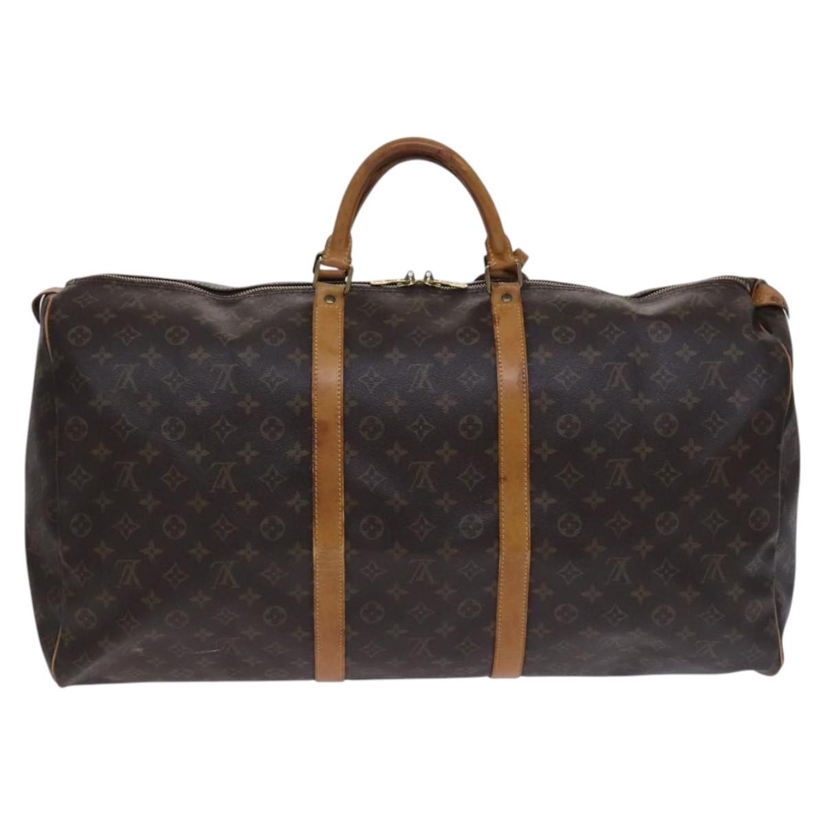 LOUIS VUITTON Monogram Keepall 60 Boston Bag M41422 LV Auth 116642