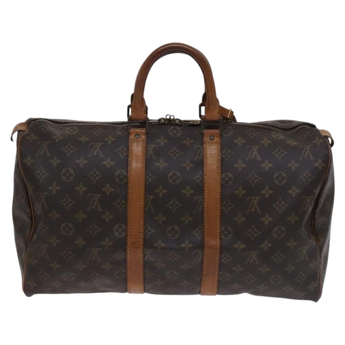 LOUIS VUITTON Monogram Keepall 45 Boston Bag M41428 LV Auth 116645