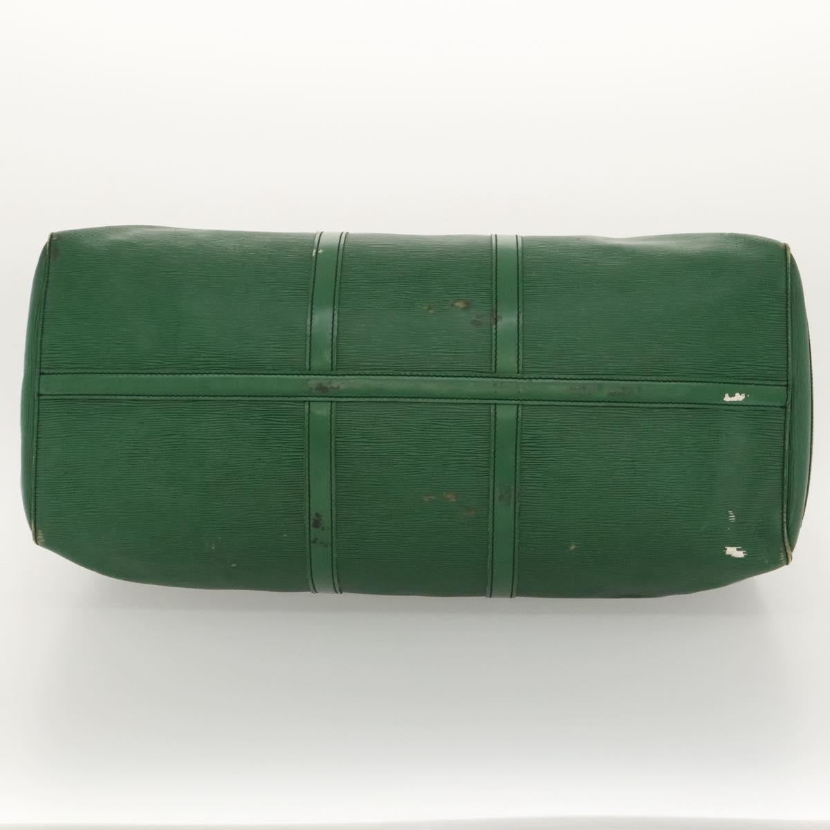 LOUIS VUITTON Epi Keepall 60 Boston Bag Green M42944 LV Auth 116657