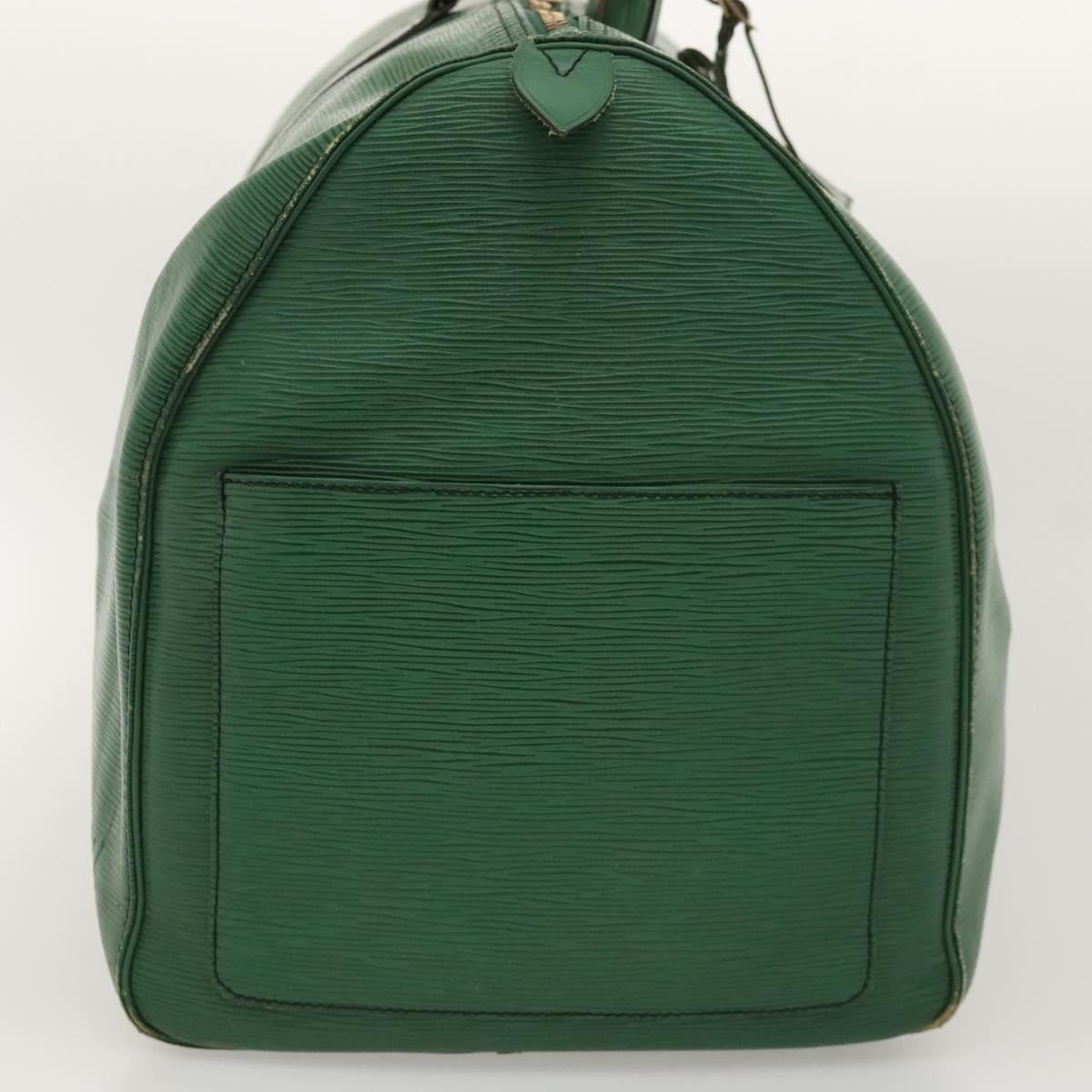 LOUIS VUITTON Epi Keepall 60 Boston Bag Green M42944 LV Auth 116657