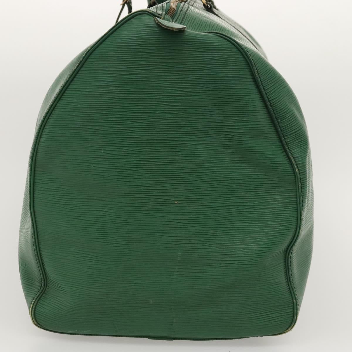 LOUIS VUITTON Epi Keepall 60 Boston Bag Green M42944 LV Auth 116657