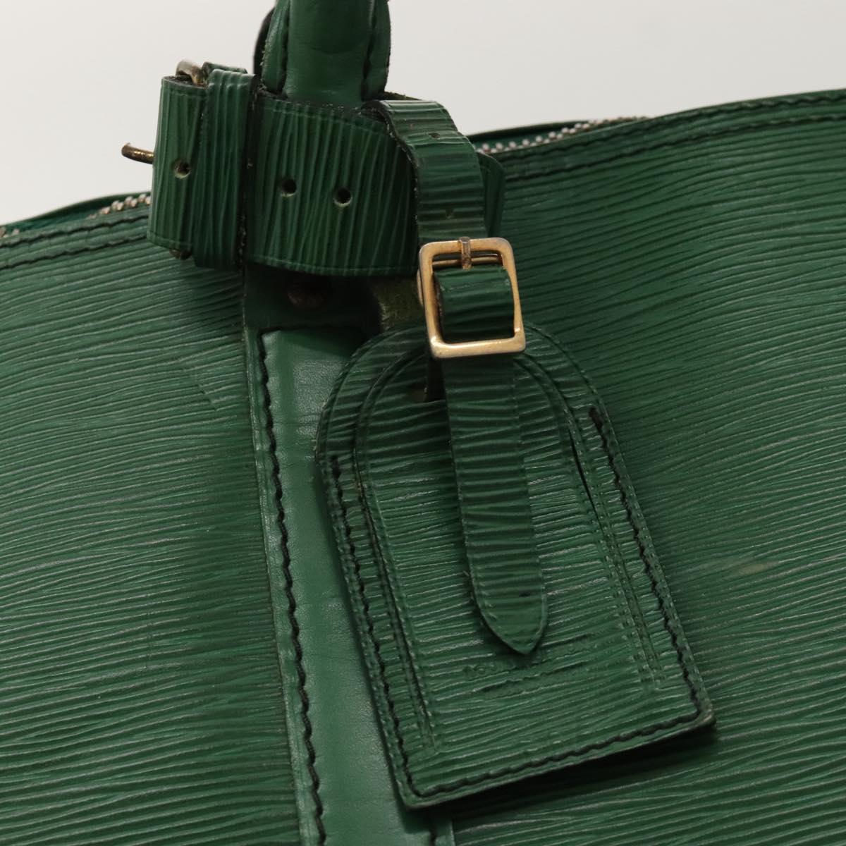 LOUIS VUITTON Epi Keepall 60 Boston Bag Green M42944 LV Auth 116657