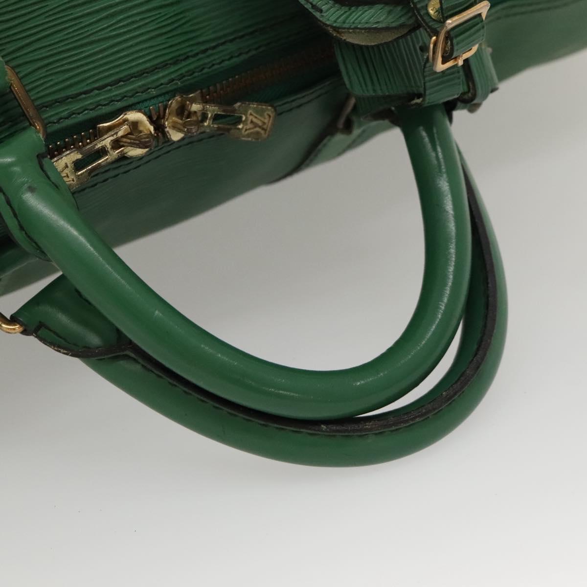LOUIS VUITTON Epi Keepall 60 Boston Bag Green M42944 LV Auth 116657