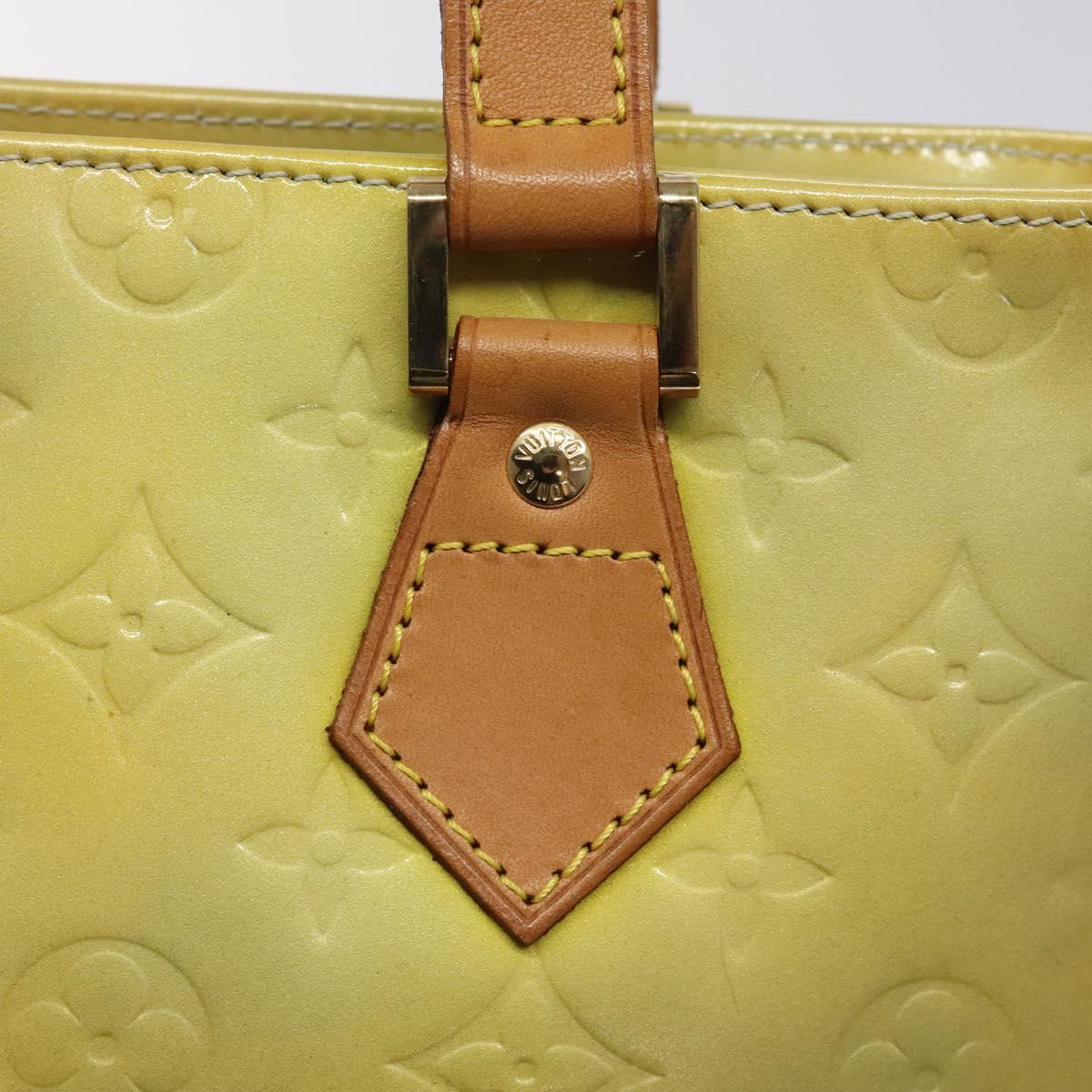 LOUIS VUITTON Monogram Vernis Houston Hand Bag Gris M91053 LV Auth 116663