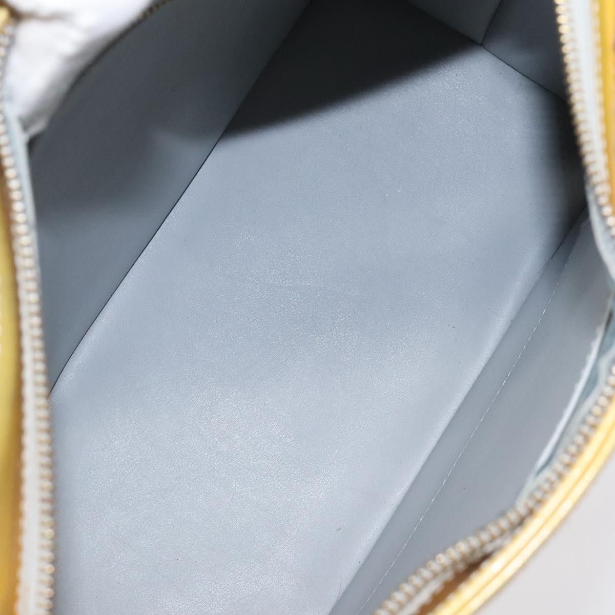 LOUIS VUITTON Monogram Vernis Houston Hand Bag Gris M91053 LV Auth 116663