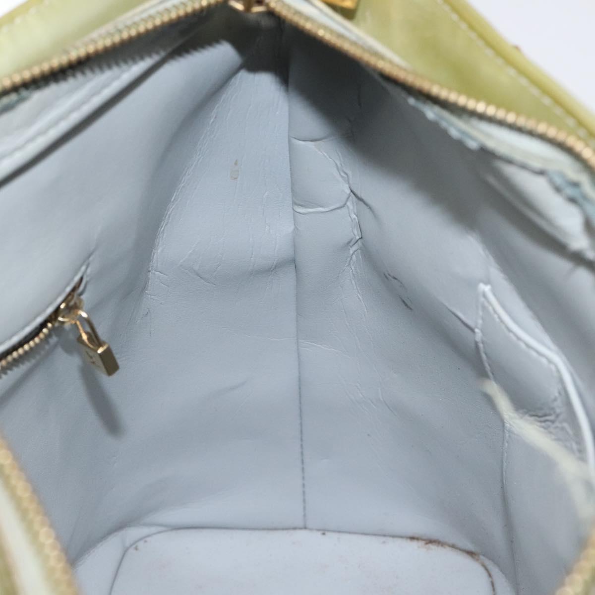LOUIS VUITTON Monogram Vernis Houston Hand Bag Gris M91053 LV Auth 116665