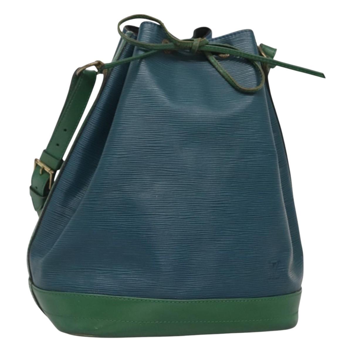 LOUIS VUITTON Epi Noe Shoulder Bag Bicolor Green Blue M44044 LV Auth 116670