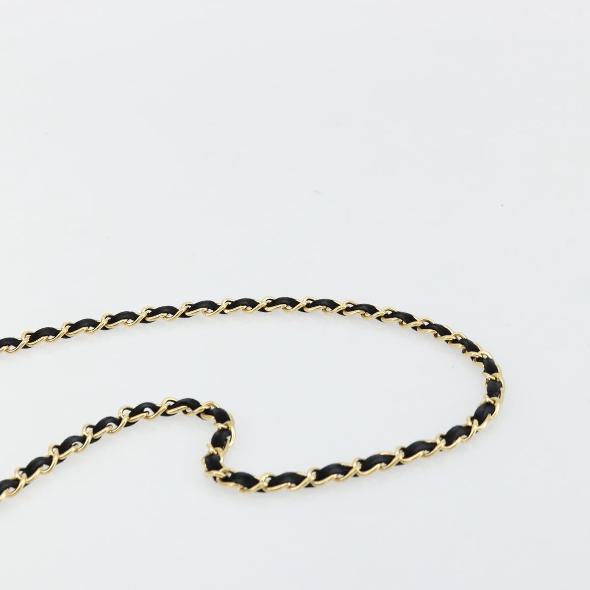 CHANEL Matelasse 20 Chain Shoulder Bag Suede Black Gold CC Auth 116698