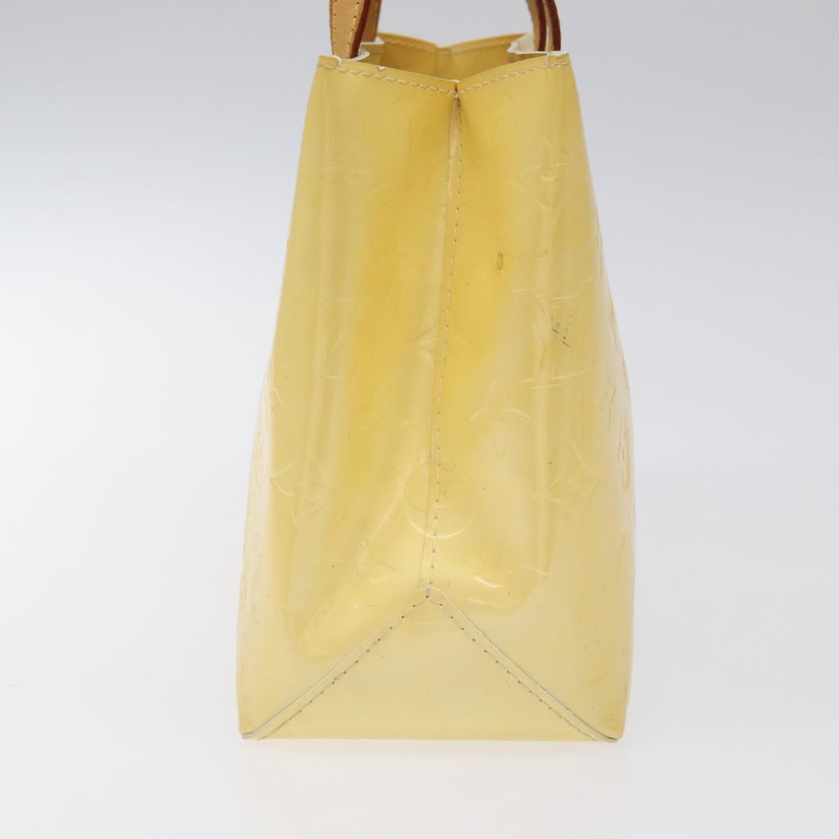 LOUIS VUITTON Monogram Vernis Reade PM Hand Bag Perle M91336 LV Auth 116705