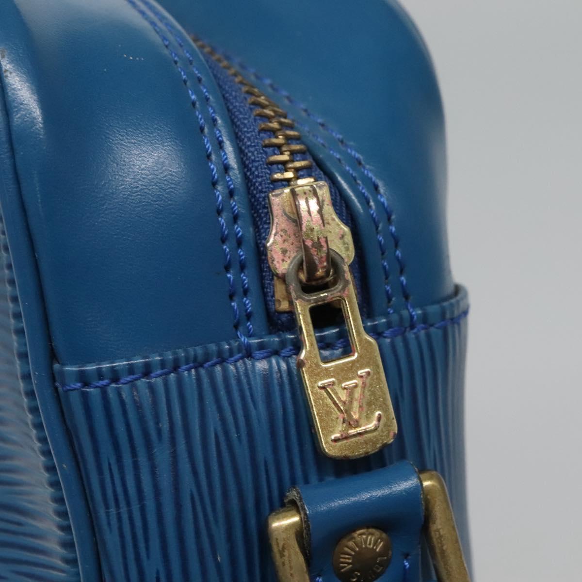 LOUIS VUITTON Epi Trocadero 27 Shoulder Bag Blue M52315 LV Auth 116708