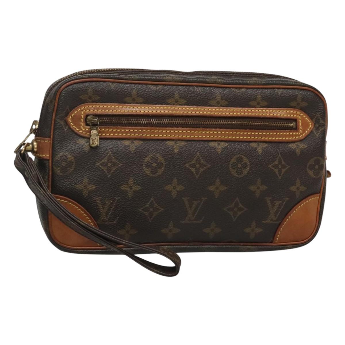 LOUIS VUITTON Monogram Marly Dragonne GM Clutch Bag M51825 LV Auth 116712