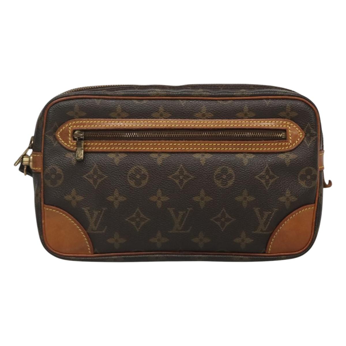 LOUIS VUITTON Monogram Marly Dragonne GM Clutch Bag M51825 LV Auth 116712