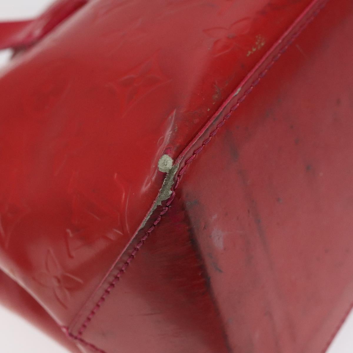 LOUIS VUITTON Monogram Vernis Wilshire PM Hand Bag Rose Pop M93643 Auth 116728