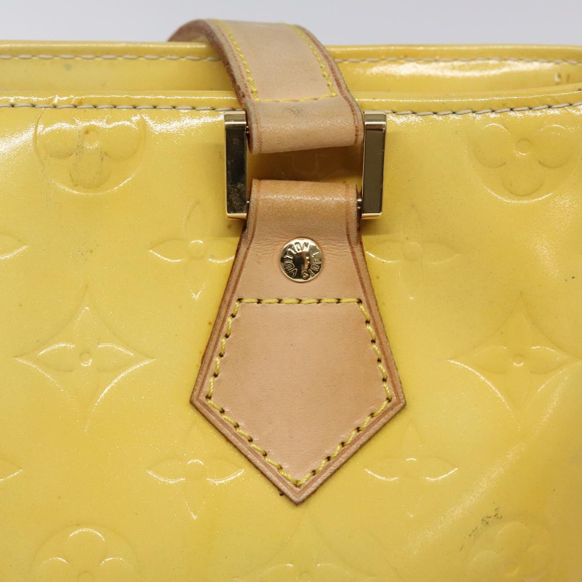 LOUIS VUITTON Monogram Vernis Houston Hand Bag Gris M91053 LV Auth 116767