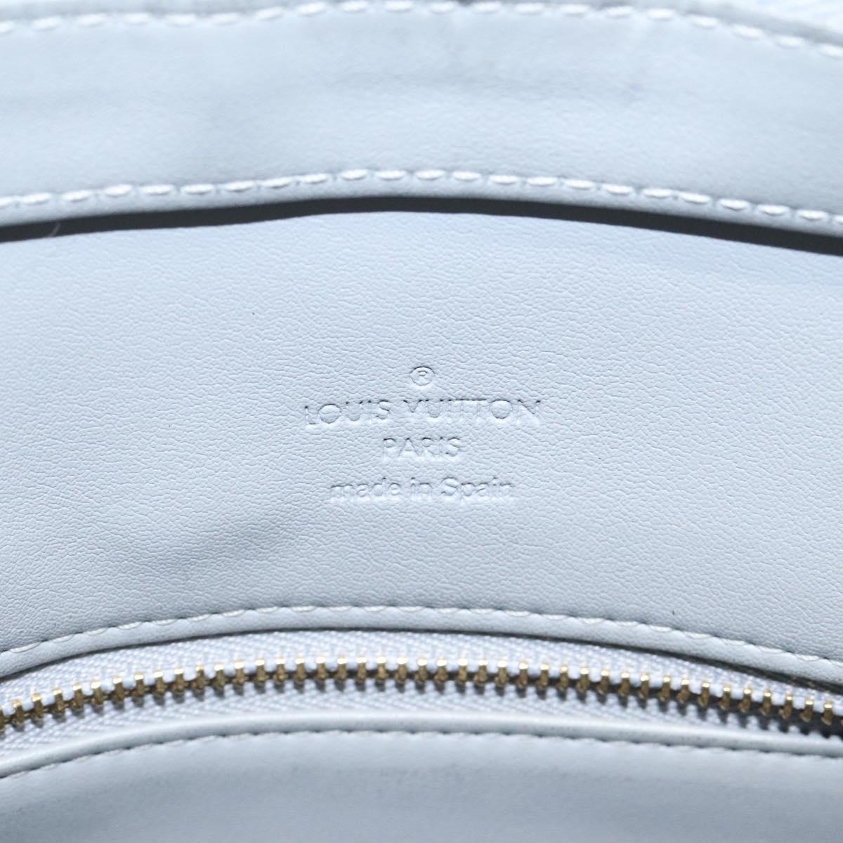 LOUIS VUITTON Monogram Vernis Houston Hand Bag Gris M91053 LV Auth 116767