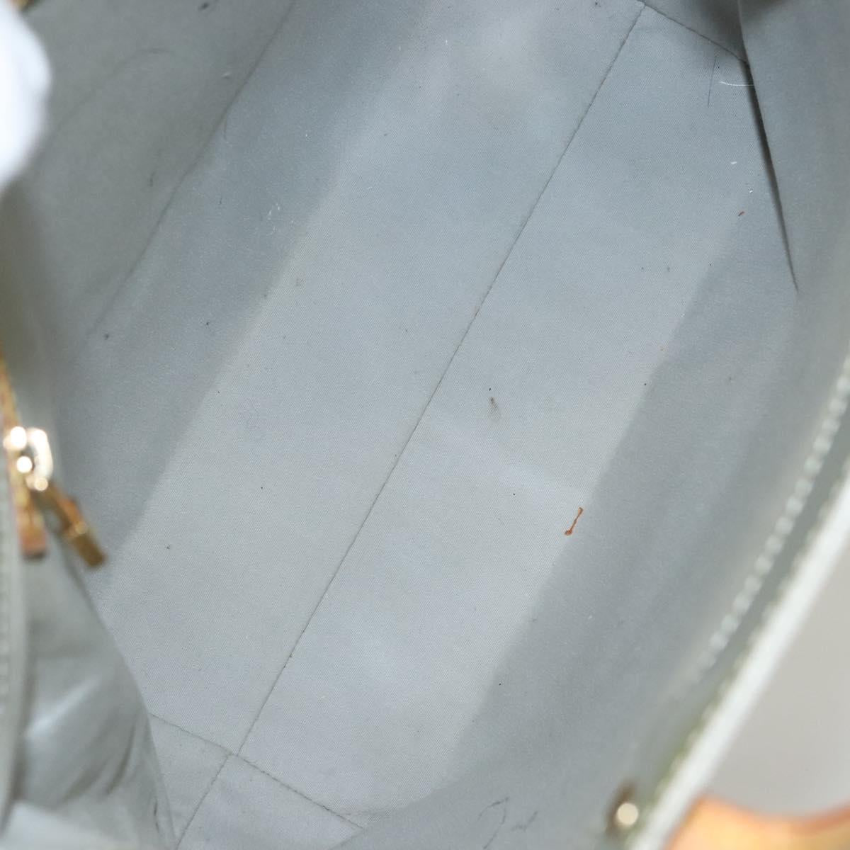 LOUIS VUITTON Monogram Vernis Reade MM Hand Bag Gris M91142 LV Auth 116768