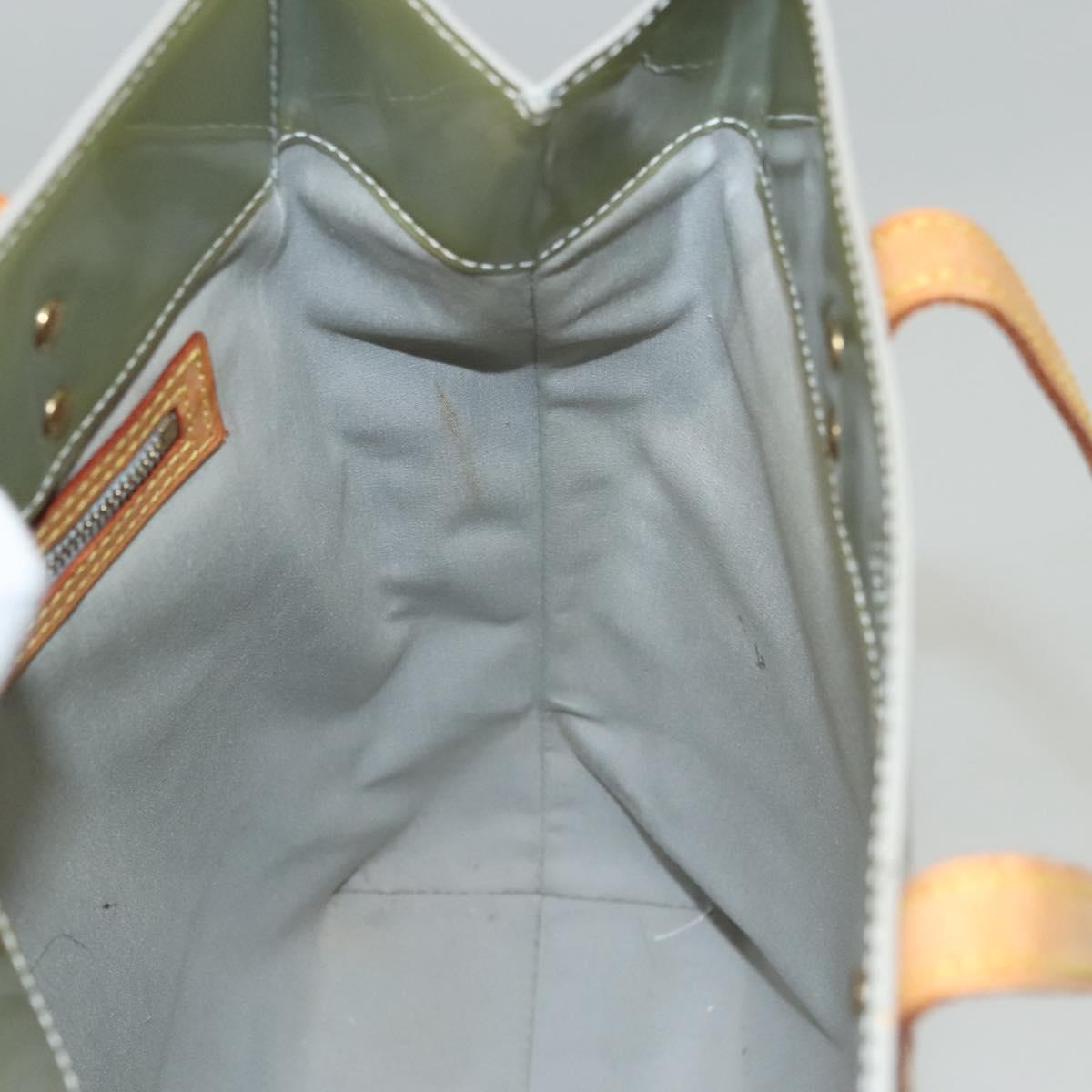 LOUIS VUITTON Monogram Vernis Reade MM Hand Bag Gris M91142 LV Auth 116768