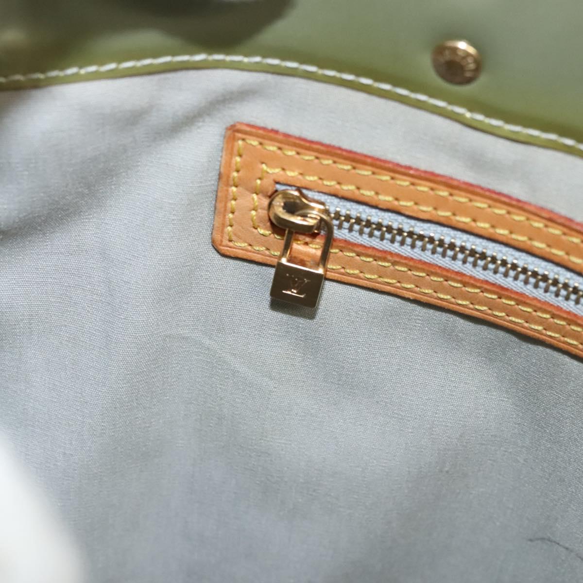 LOUIS VUITTON Monogram Vernis Reade MM Hand Bag Gris M91142 LV Auth 116768