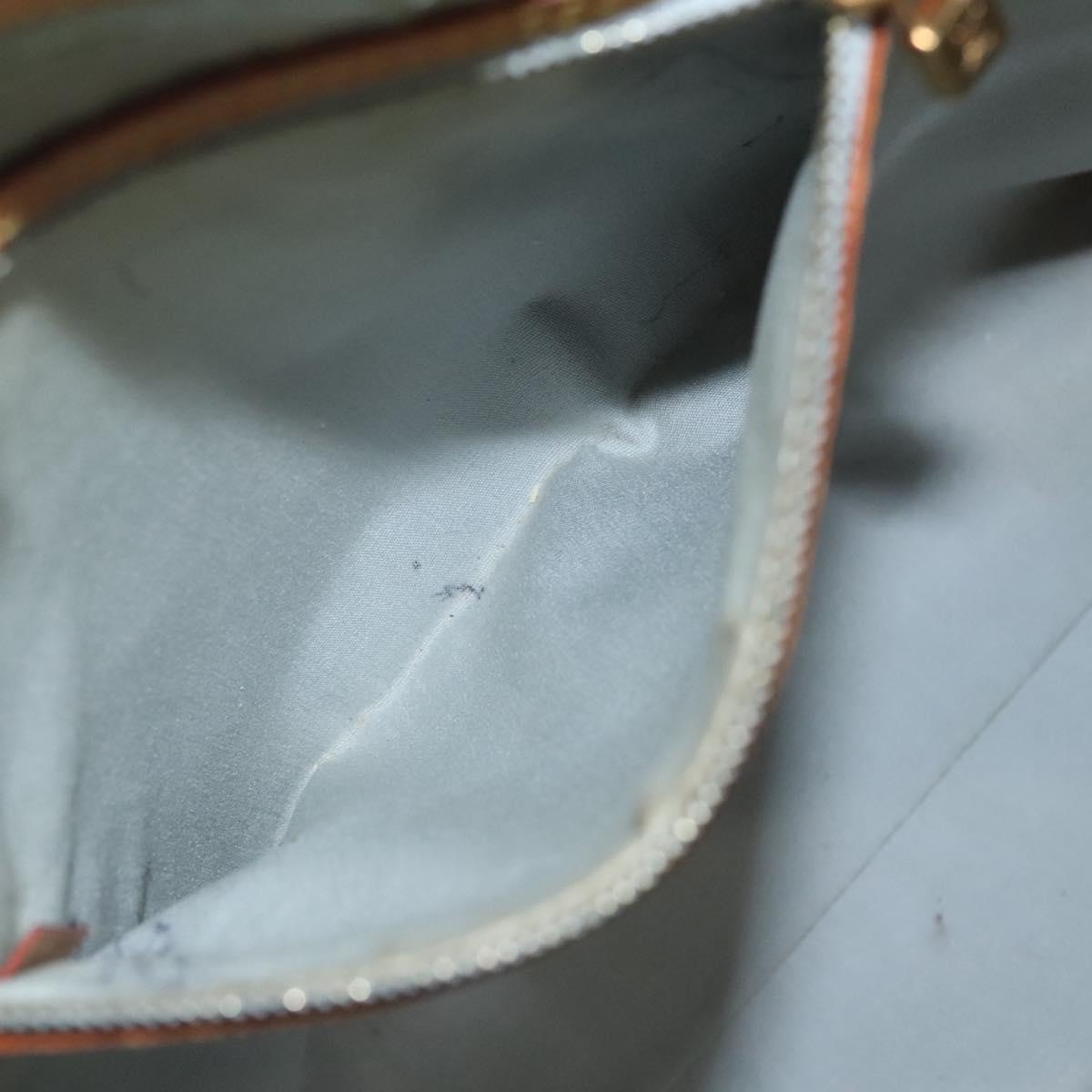 LOUIS VUITTON Monogram Vernis Reade MM Hand Bag Gris M91142 LV Auth 116768