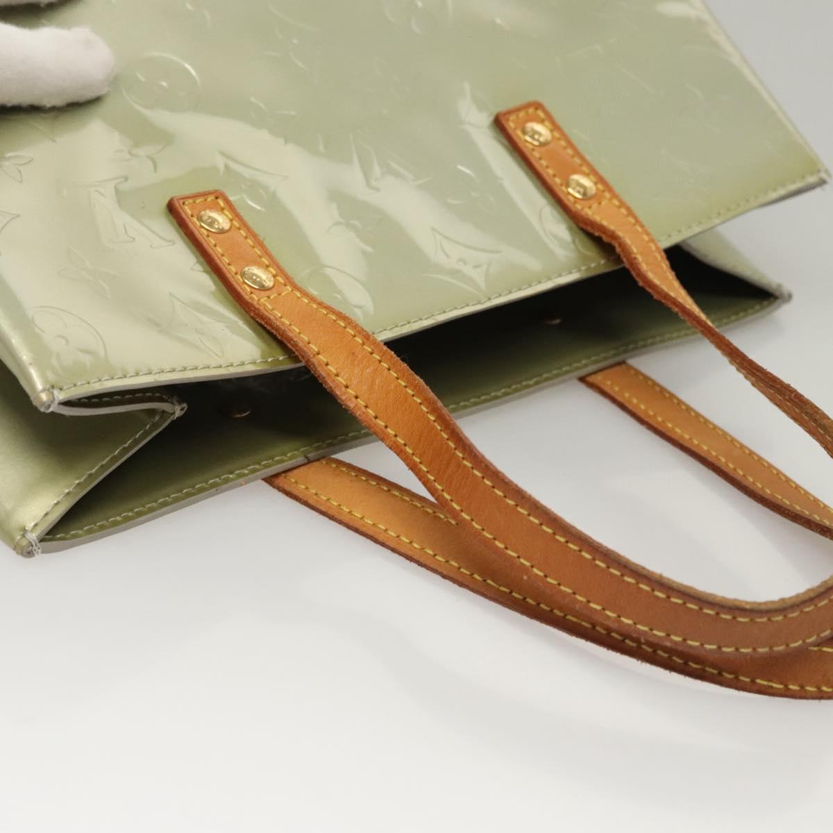 LOUIS VUITTON Monogram Vernis Reade MM Hand Bag Gris M91142 LV Auth 116768