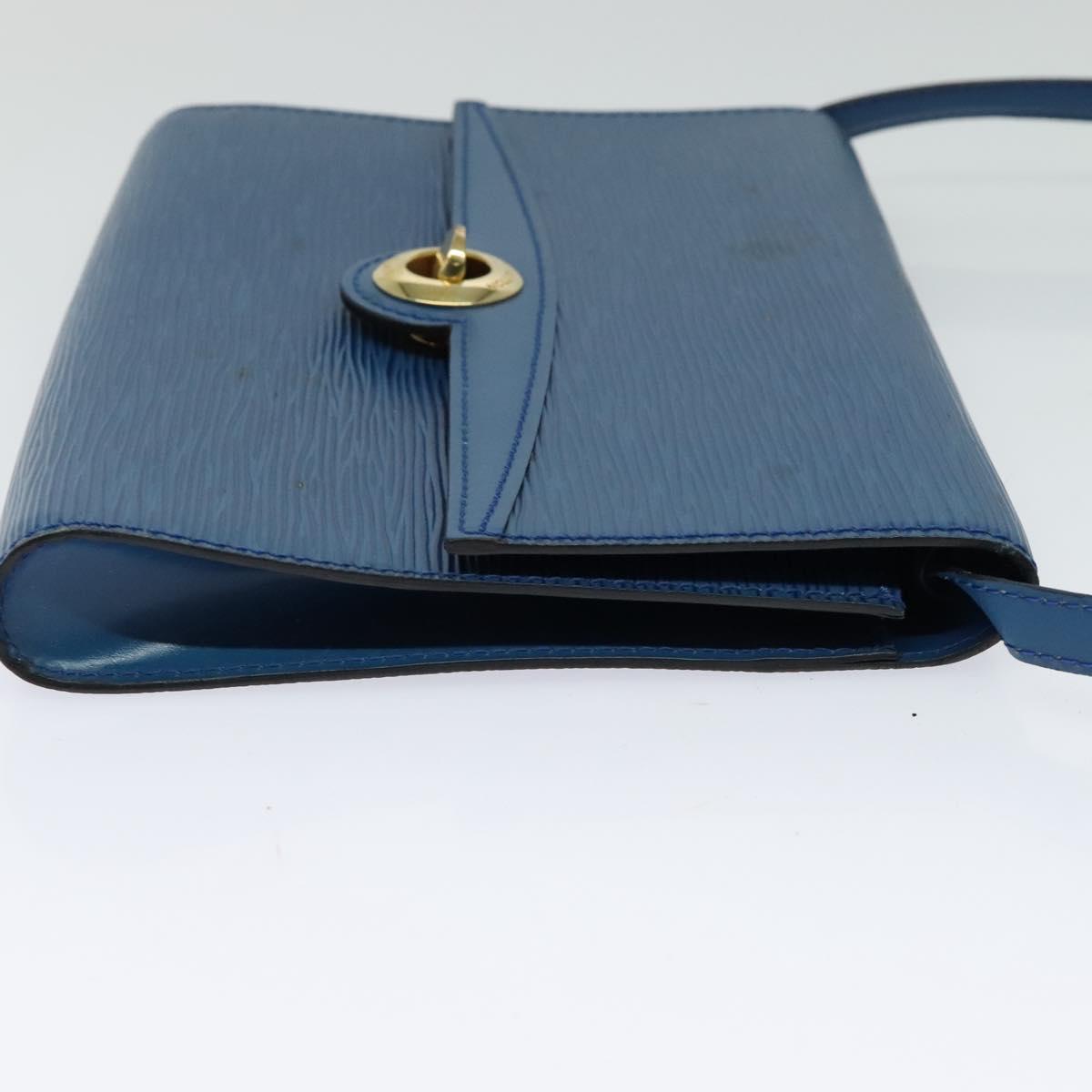 LOUIS VUITTON Epi Pochette Arche Shoulder Bag Blue M52575 LV Auth 116787
