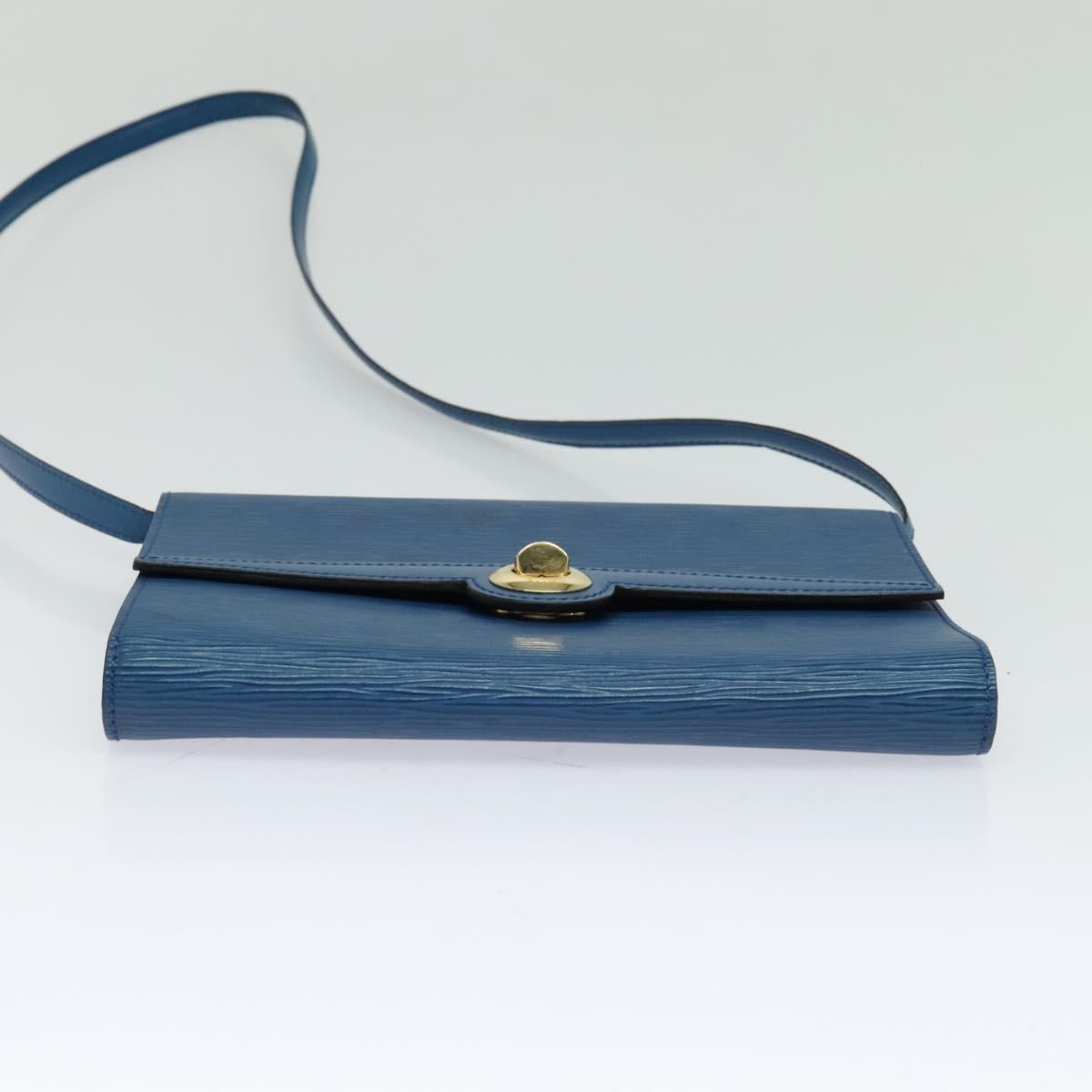 LOUIS VUITTON Epi Pochette Arche Shoulder Bag Blue M52575 LV Auth 116787