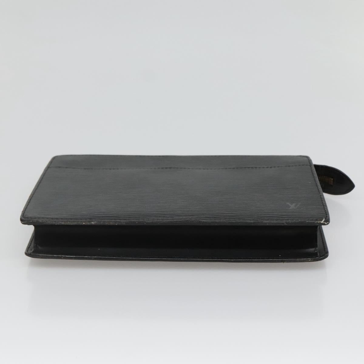 LOUIS VUITTON Epi Pochette Homme Clutch Bag Black Noir M52522 LV Auth 116789
