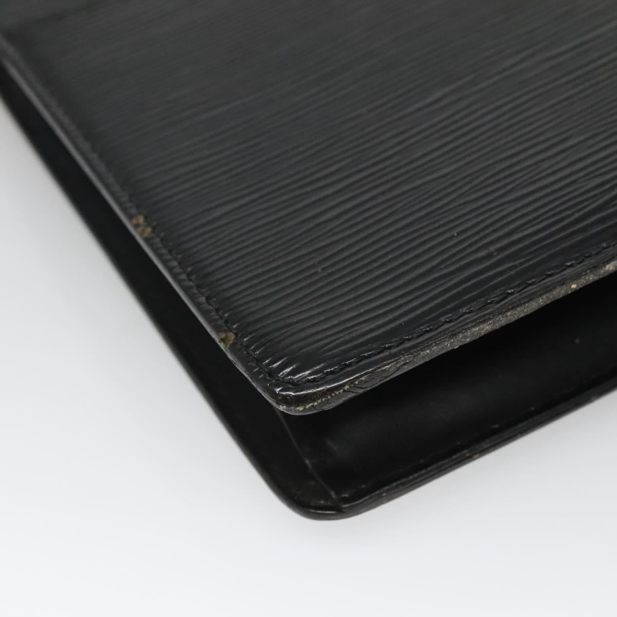 LOUIS VUITTON Epi Pochette Homme Clutch Bag Black Noir M52522 LV Auth 116789