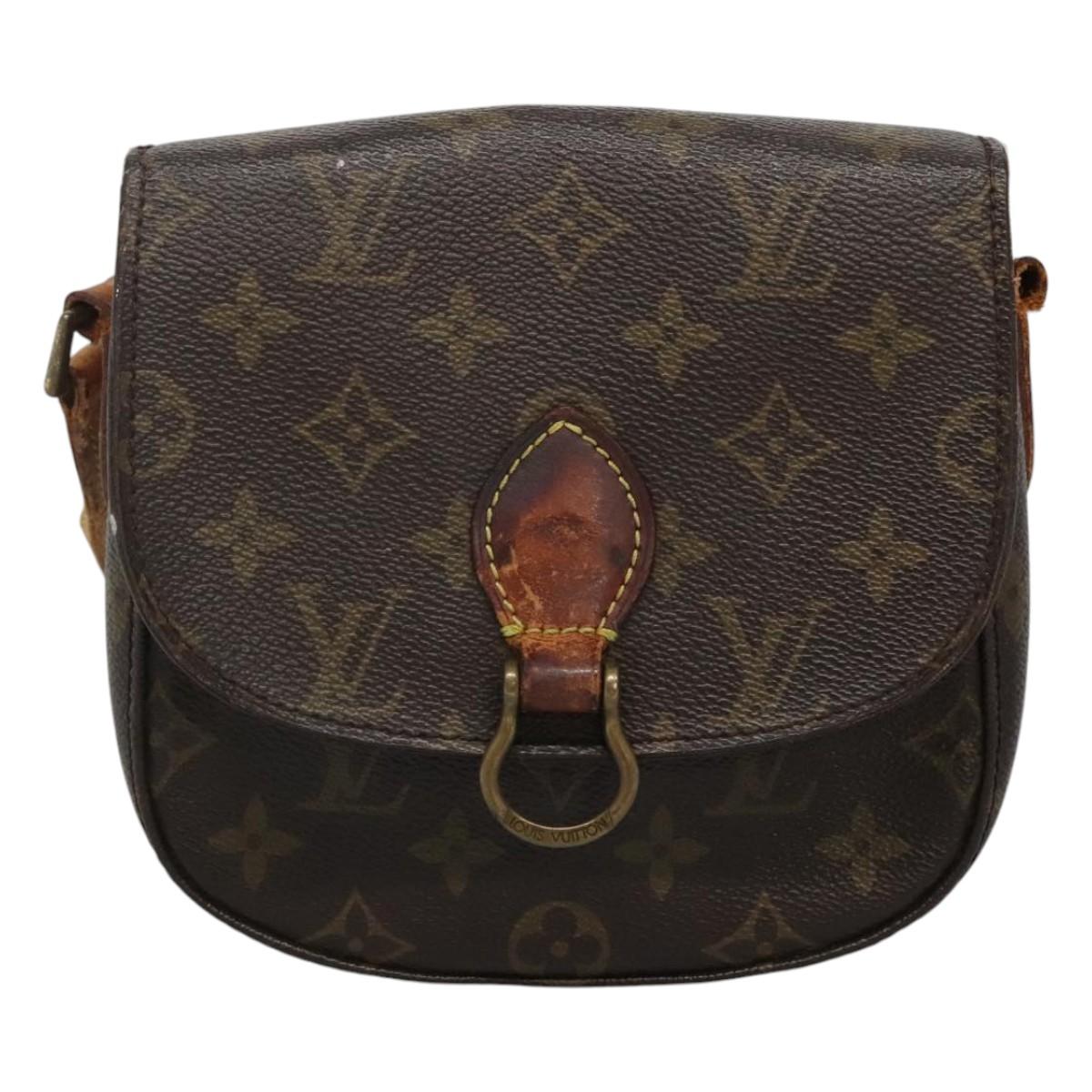 LOUIS VUITTON Monogram Monogram Saint Cloud MM Shoulder Bag M51243 Auth 116817