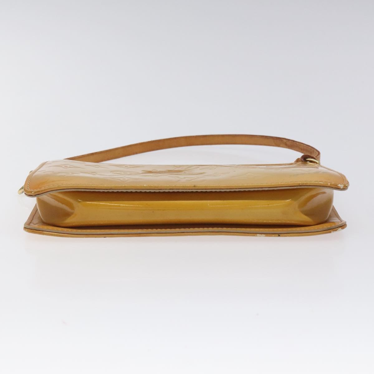 LOUIS VUITTON Monogram Vernis Lexington Accessory Pouch Beige M91010 Auth 116900