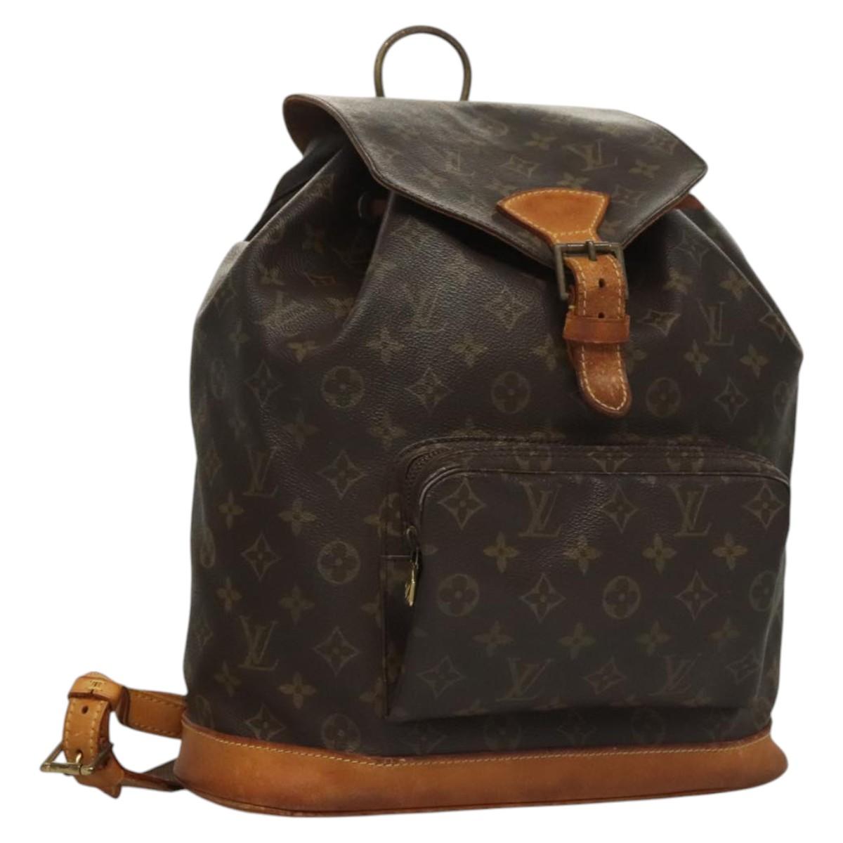 LOUIS VUITTON Monogram Montsouris GM Backpack M51135 LV Auth 116906
