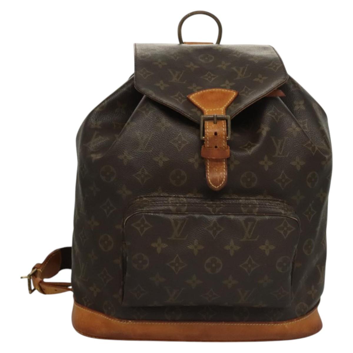 LOUIS VUITTON Monogram Montsouris GM Backpack M51135 LV Auth 116906