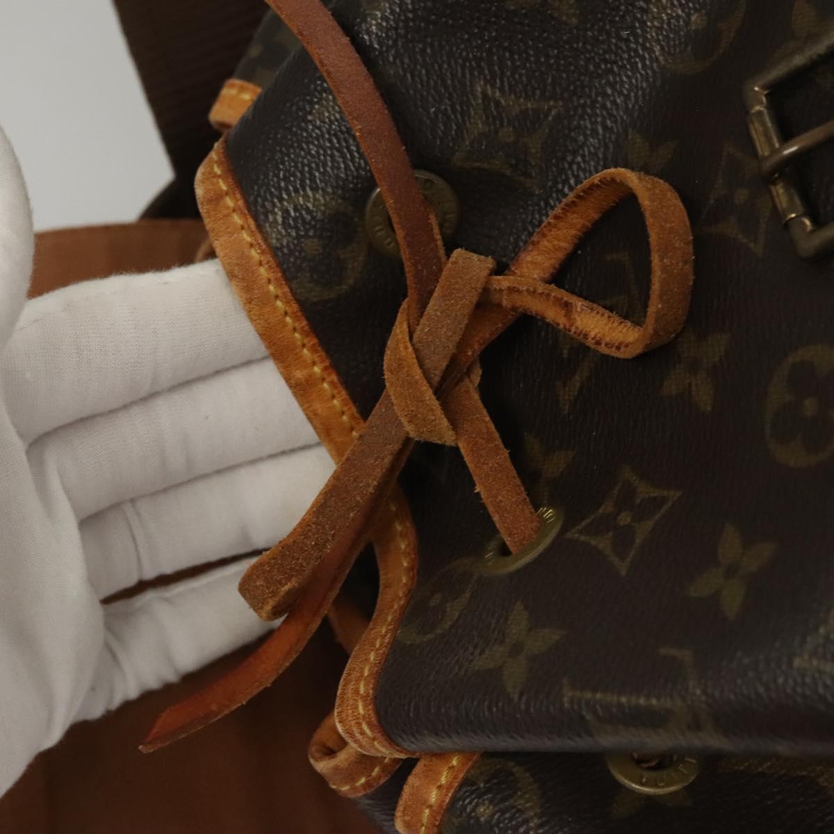 LOUIS VUITTON Monogram Montsouris GM Backpack M51135 LV Auth 116906