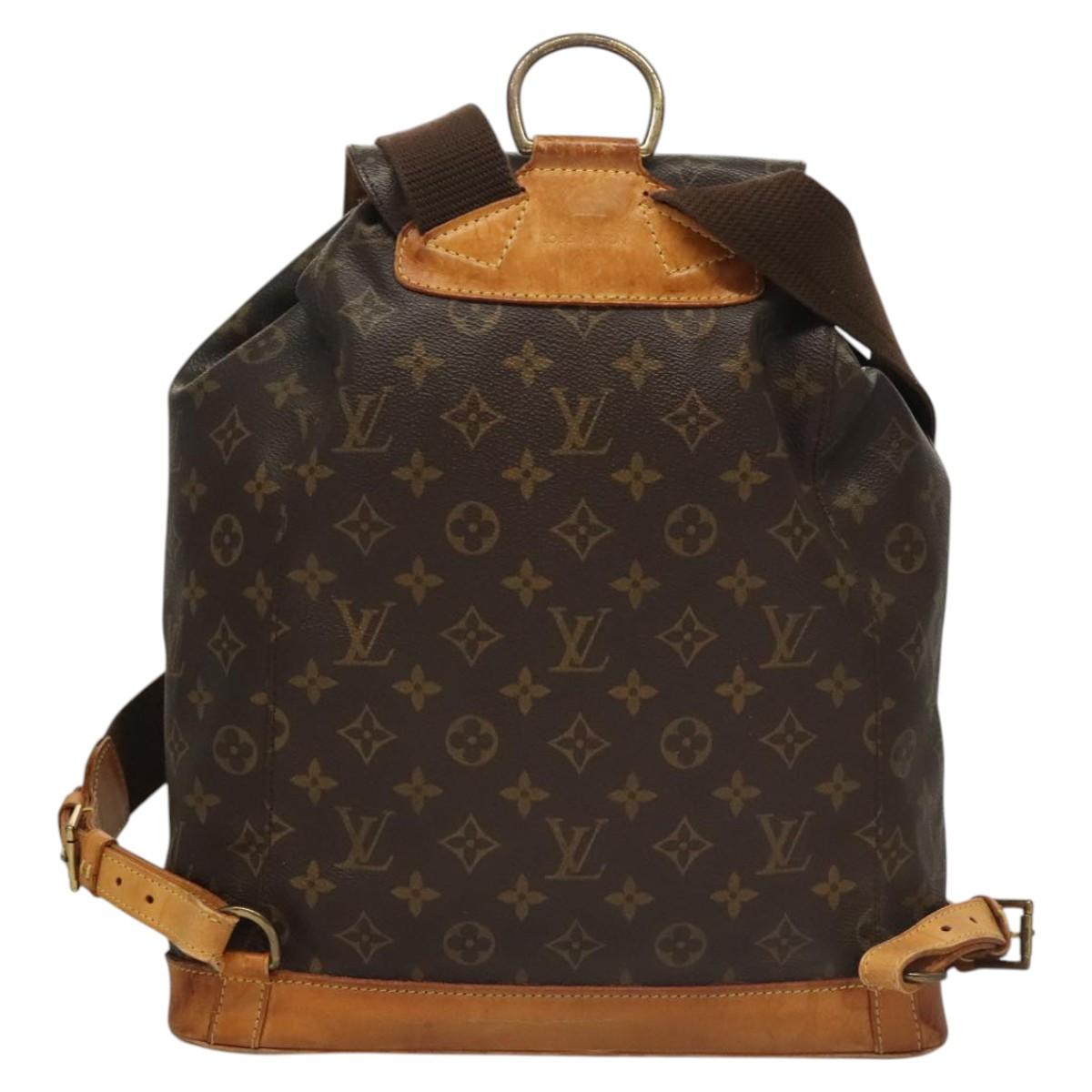 LOUIS VUITTON Monogram Montsouris GM Backpack M51135 LV Auth 116906