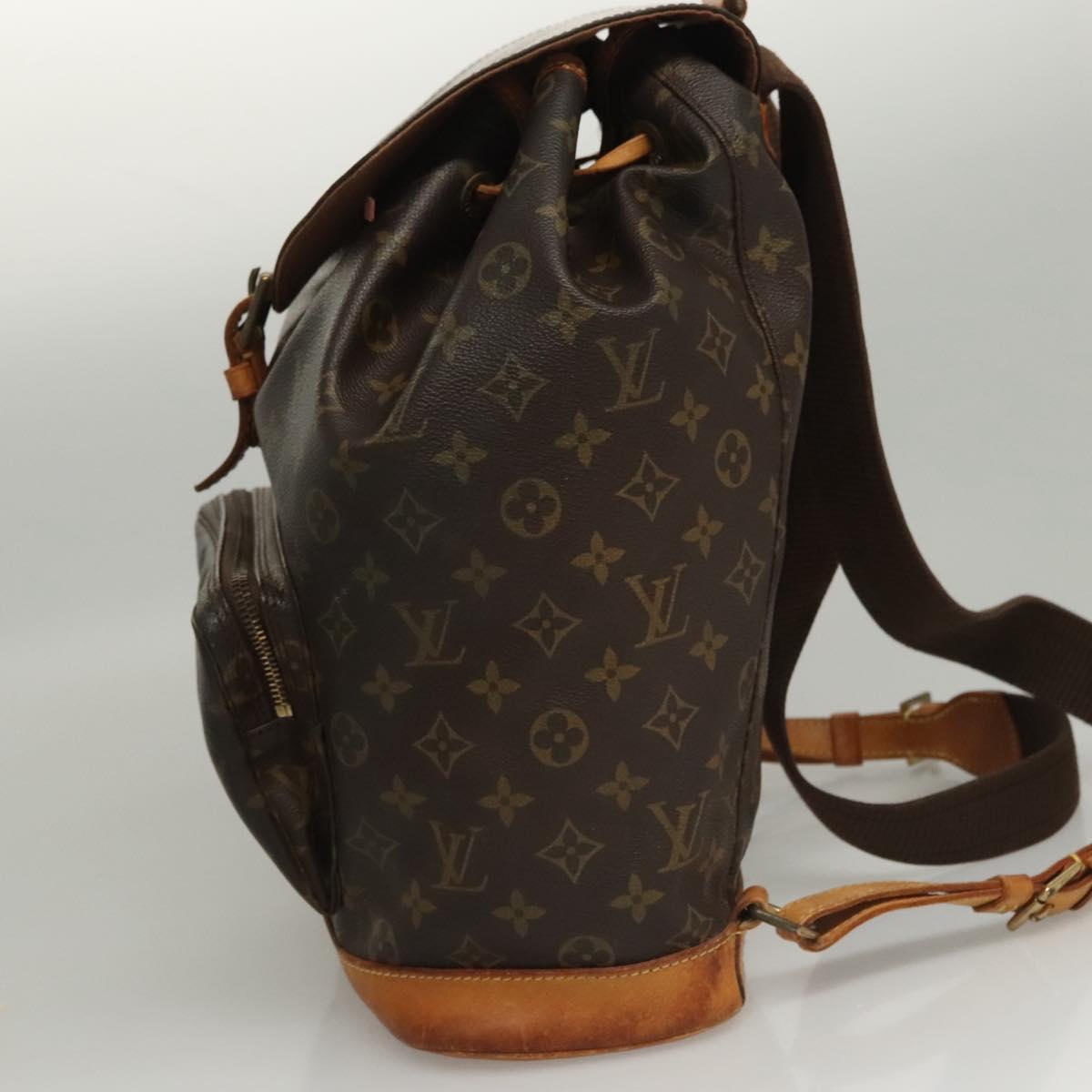 LOUIS VUITTON Monogram Montsouris GM Backpack M51135 LV Auth 116906